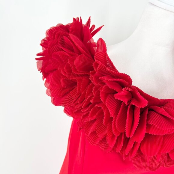 NWT Nadine Merabi Flower Bardot Off Shoulder Mini Dress - Picture 5 of 9